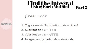 Integration - HOW TO: Find the Integral (Part 2)