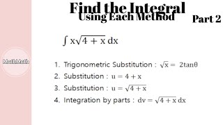 Integration - HOW TO: Find the Integral (Part 2)