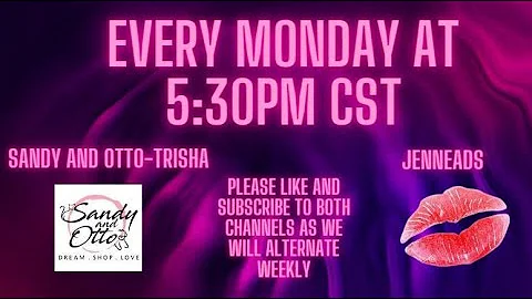 Monday Live Sale with Sandy and Otto- Trisha!