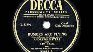 Watch Andrews Sisters Rumors Are Flying video