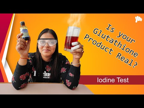 Glutathione Test At Home | क्या आपका ग्लूटाथियोन असली है? | Iodine Test @clickoncaredotcom