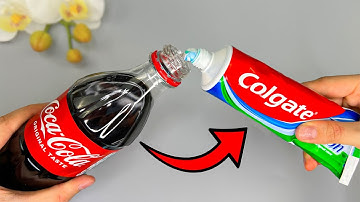 Mix Coca Cola with toothpaste and you will be amazed at the results!😱💡 great trick!
