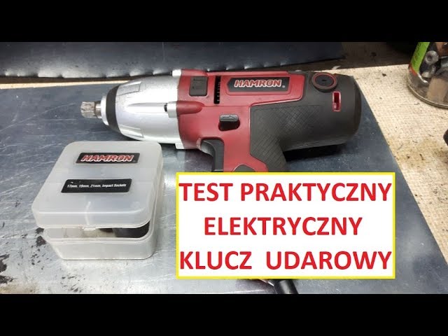 Przydatny elektryczny klucz udarowy HAMRON z JULA sklep. TEST. - YouTube
