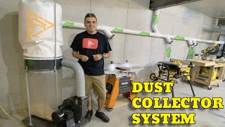 HOW TO MAKE A DUST COLLECTOR SYSTEM ●  Adding a Central Dust Collection to My Wood Shop  DIY  2021