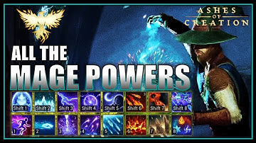 How the MAGE will Work in Ashes of Creation! - All Power Details + Combos with Showcase!