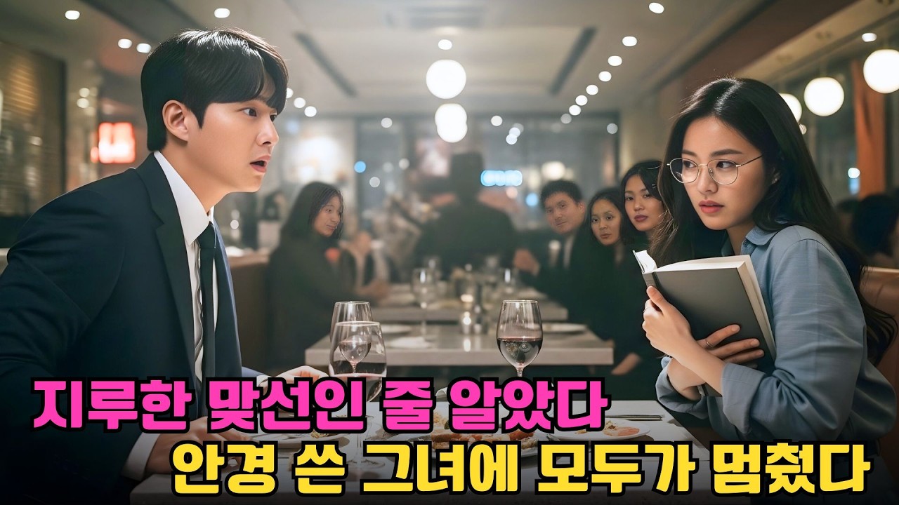 지루한 맞선인 줄 알았는데… 안경 쓴 그녀의 한마디에 방 안이 얼어붙었다
