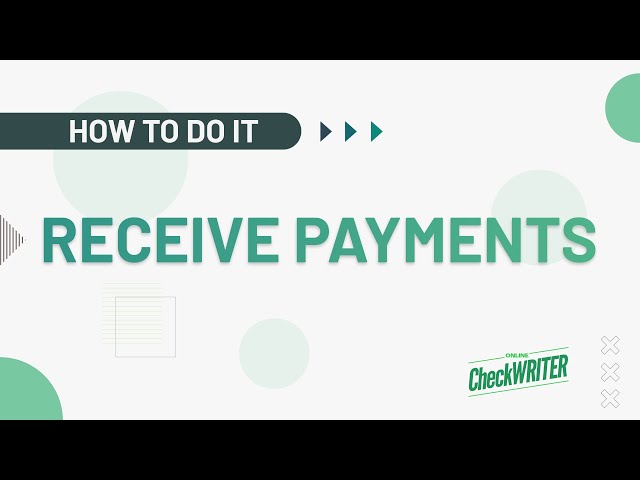 How to Request and Receive Payment Using Online Check Writer and Manage Them