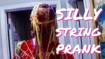 SILLY STRING PAYBACK PRANK ON DAD