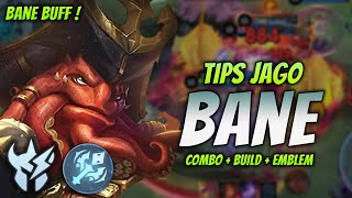 CARA MAIN BANE BUFF ! BUILD & EMBLEM BANE TERSAKIT 2024 ! | BANE JUNGLER GAMEPLAY