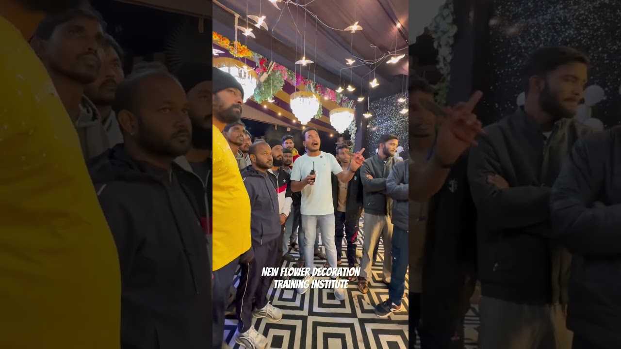 New Flower Decoration Training Institute | lights Work