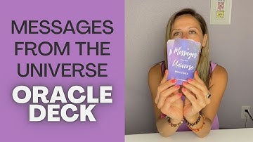 Messages from the Universe Oracle Deck + announcements + my face 🤪