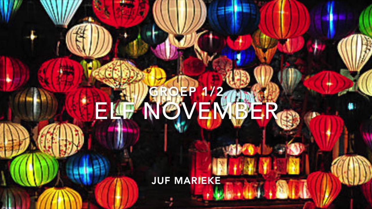 11 november, 11 november is de dag, Groep 1/2 DHC Marieke - YouTube