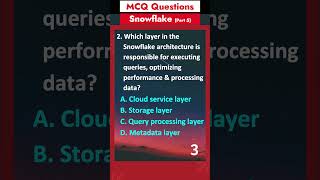 Part 5 - MCQ Questions on Snowflake | Cloud Database