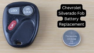 How To Replace or Change Chevrolet Silverado Remote Key Fob Battery 1999 - 2002 How To Replace Chevy Tracker Remote Key Fob Battery 1999 2004 Diy Change Replacement Batteries