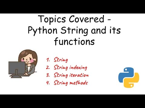 Python strings and its functions - YouTube