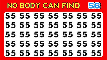 Find The Odd One Out | Test Your Visual Skills Power | Number and Letter Edition.