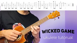 wicked game как играть на укулеле разбор ukulele tutorial