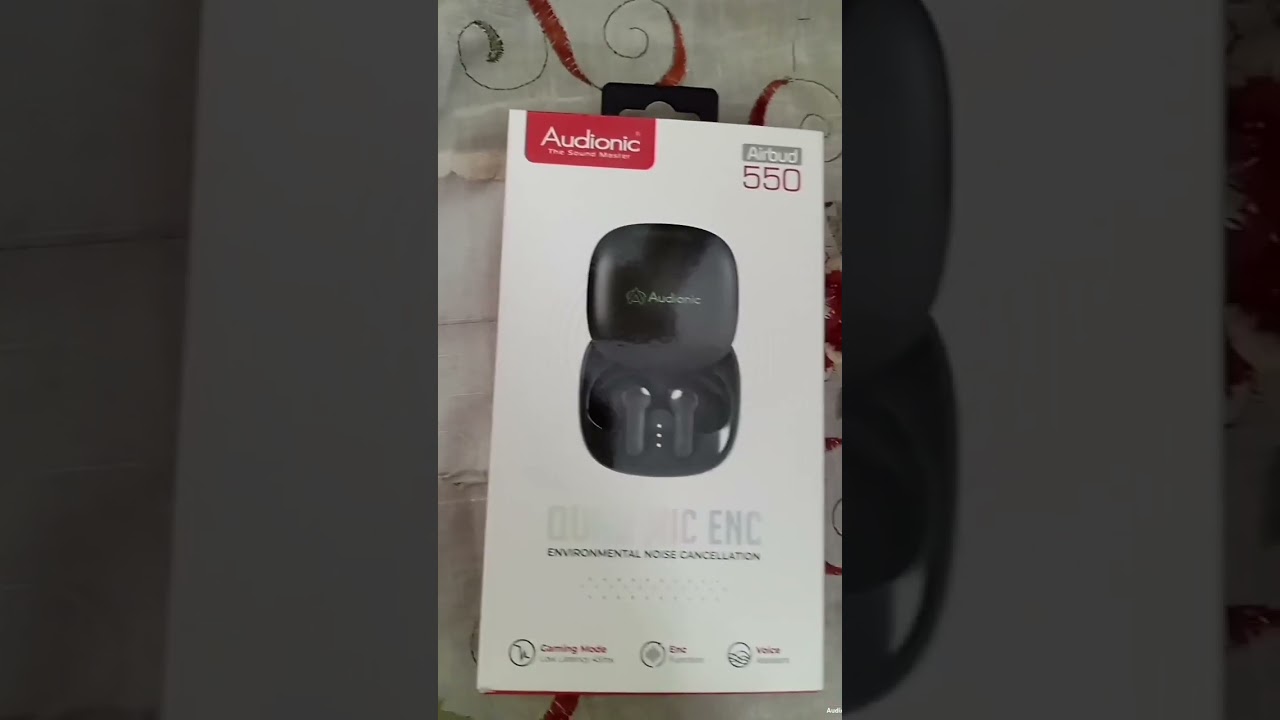 Audionic Airbud 550 Wireless Bluetooth Earbuds with Quard ENC 