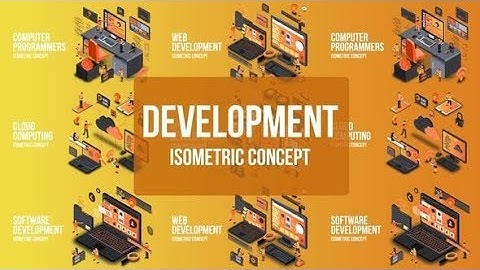 Digital Development - Isometric Concept (After Effects template)