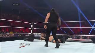 Roman Reigns Superman Punch to Cody Rhodes