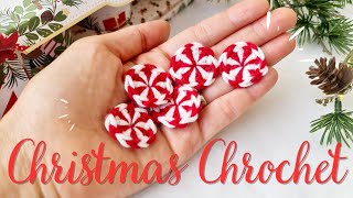 Unbelievably Easy Chrochet Christmas Peppermint Candy Ornaments