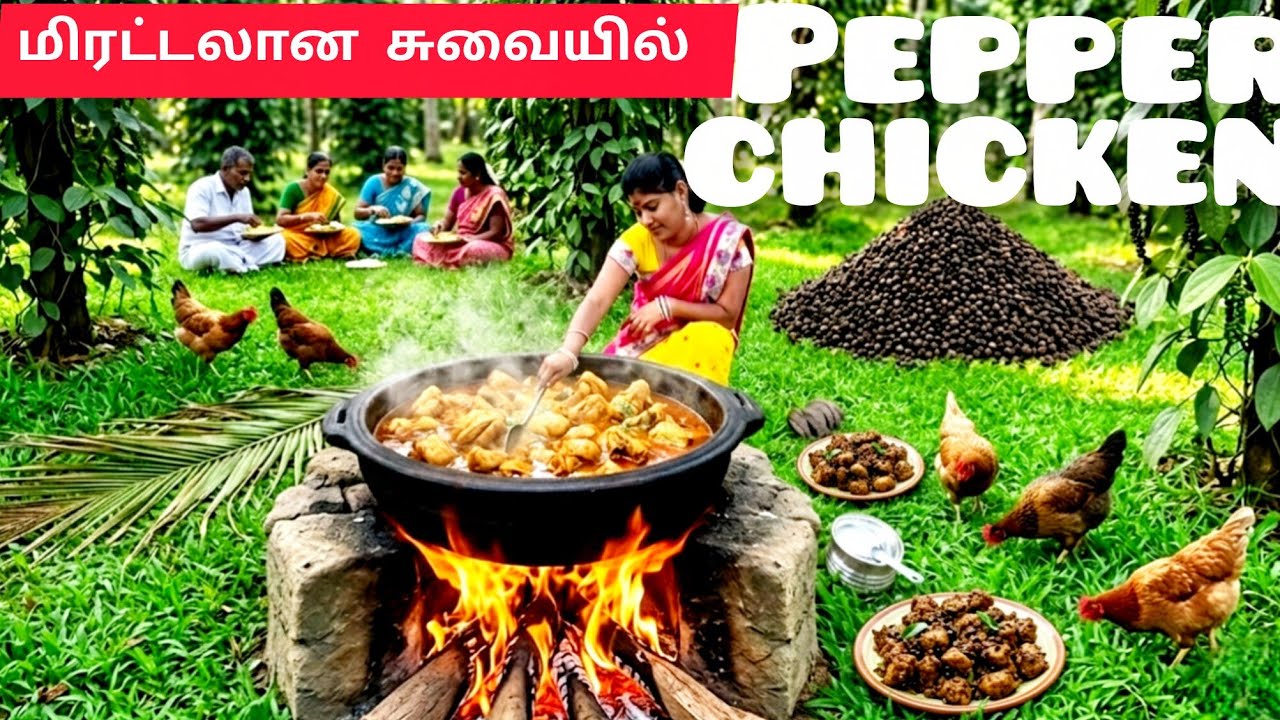 🔥மிரட்டலான சுவையில் மிளகு கோழி குழம்பு😱 | 😱Pepper Chicken Gravy🔥🔥🔥 | 💕vinisdaybook❤️