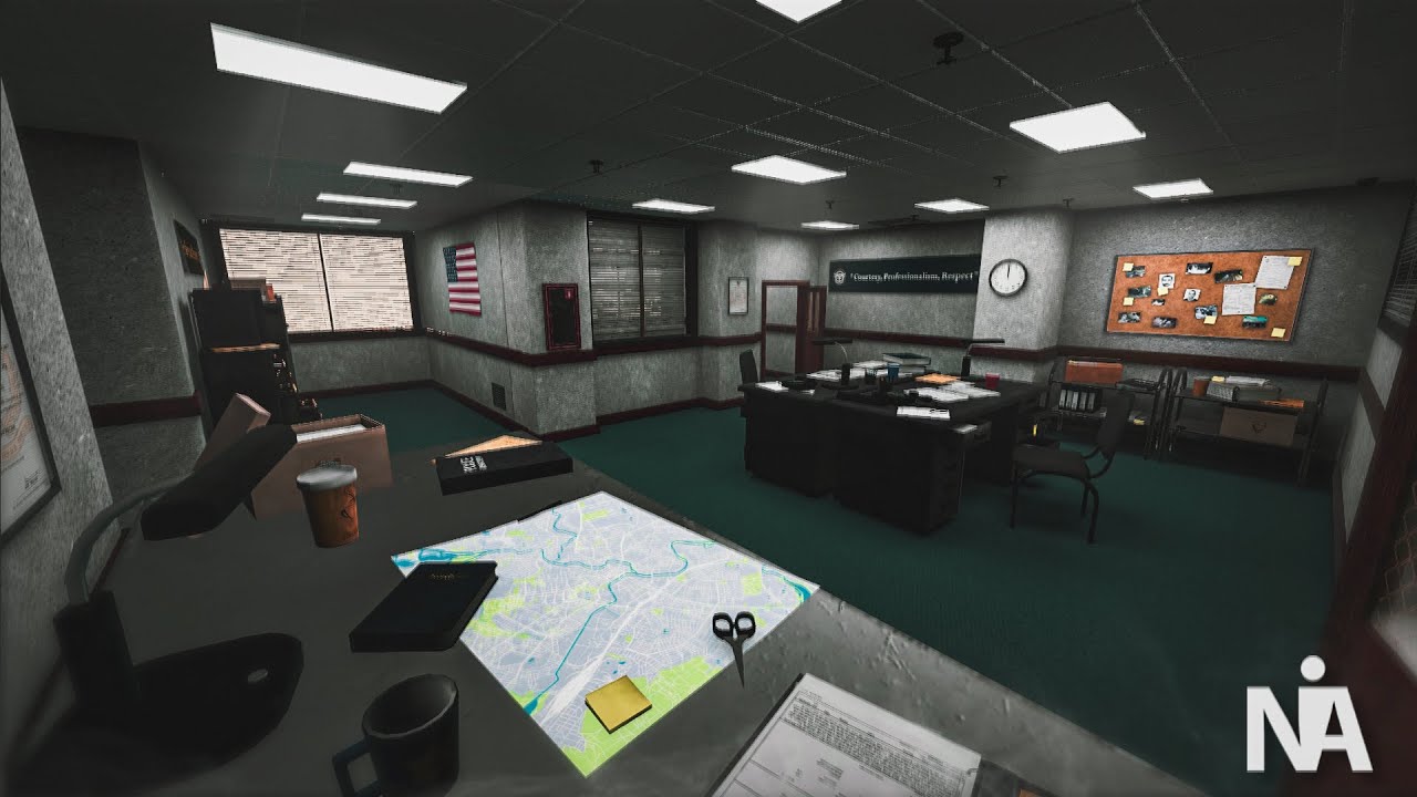 Unity Project Crime Simulation Police Station and Interrogation Room Pack (Modular) - Unity Asset ...