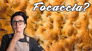 Greasy Genoese focaccia - hand-kneaded with poolish!