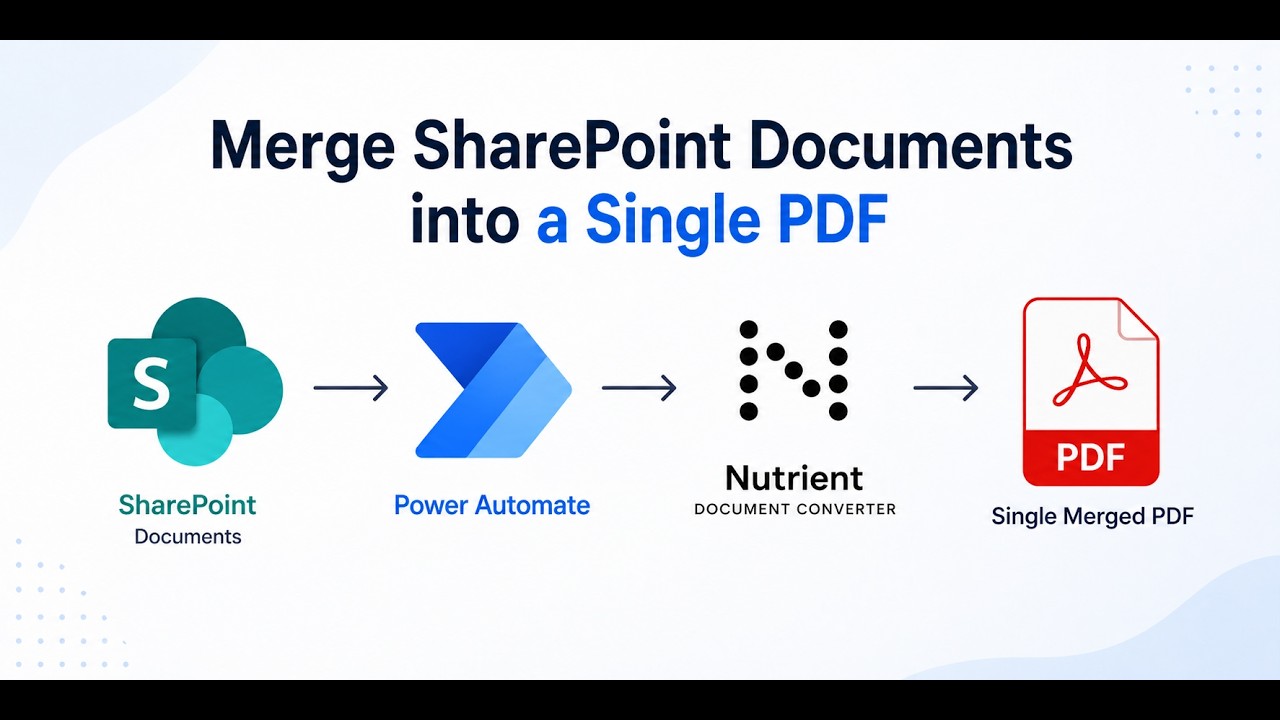Merge Multiple SharePoint Documents into a Single PDF — No Code! - YouTube