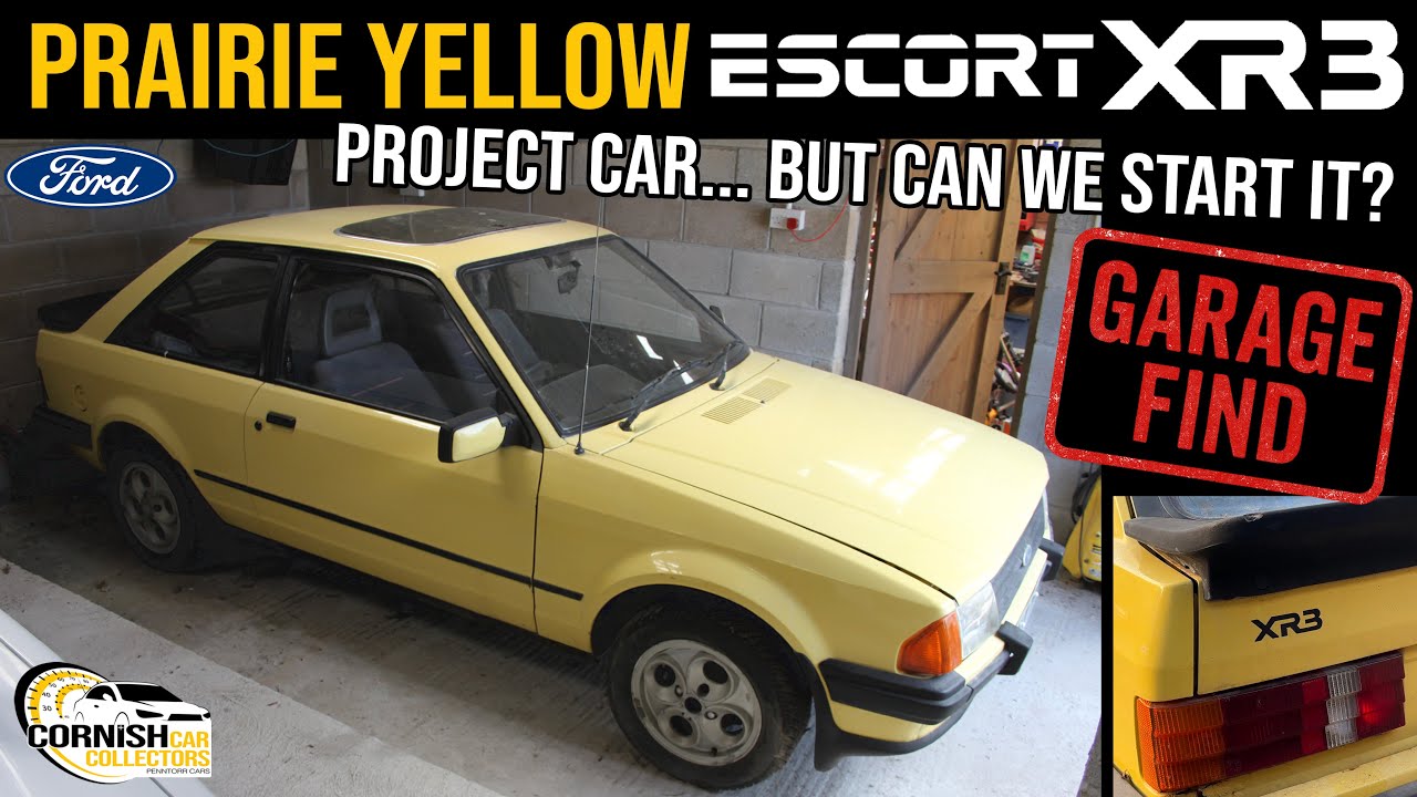 Редкий автомобиль проекта Ford Escort XR3 BARN FIND цвета PRAIRIE YELLOW... заведется ли он?