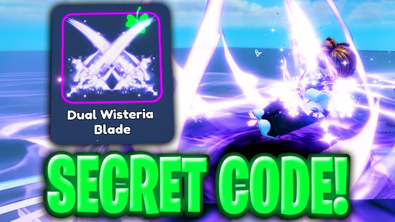 *SECRET CODES* FOR BLADE BALL HOW TO GET DUAL WISTERIA BLADE! BLADE ...