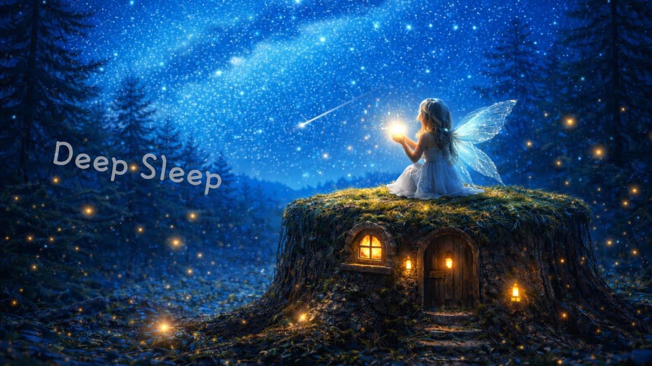 Fairy Under the Emerald Night Sky | Deep Sleep Ambience