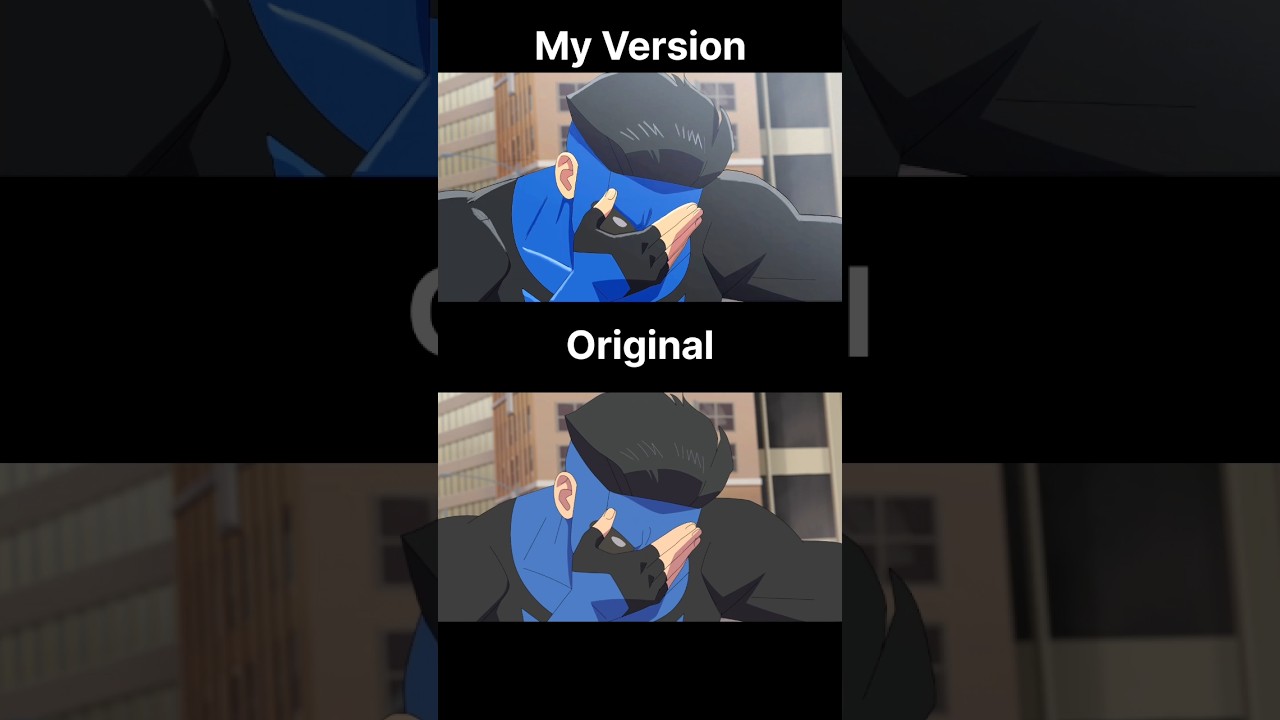 Before VS After #invincible #animation