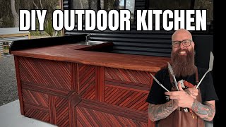 Building an Outdoor Kitchen and BBQ Area DIY Home Project