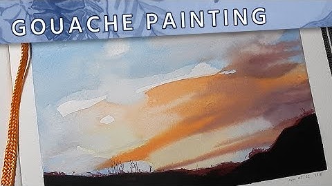 A Sunset Walk // Gouache Timelapse // Mary Sanche