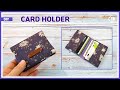 Diy easy card holder  mini card wallet  sewing tutorial tendersmile handmade