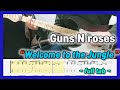 Tab guns n roses  welcome to the jungle  cover by joguitar 
