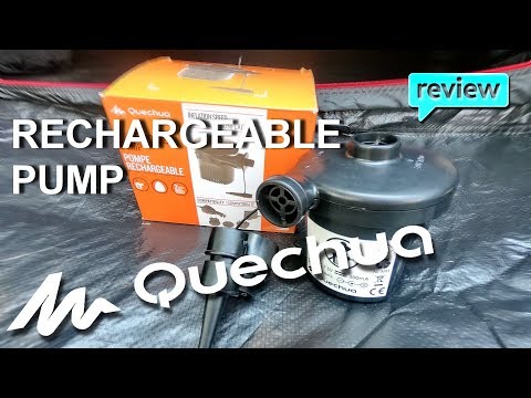 เครื่องสูบลมไฟฟ้าแบบชาร์จไฟได้ Quechua Rechargeable Pump