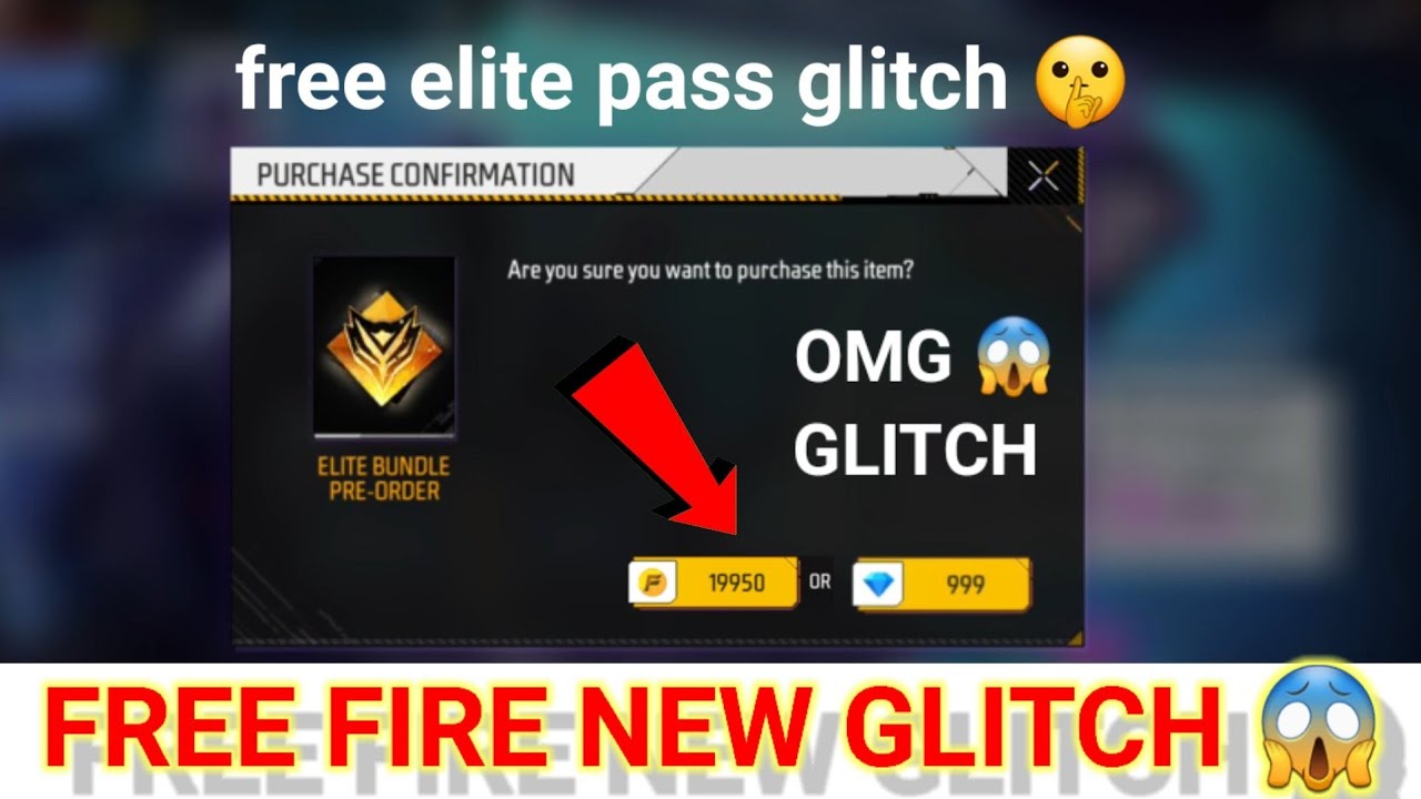 free fire new glitch 😱|| free free new elite pass pre order glitch 🤫🤯|| 