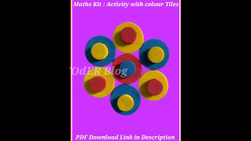 Maths Kit : Activity with Coloured Tiles | गणित किट : रंगीन टाइल्स से कलाकृतियां #NIPUN #UPBASIC