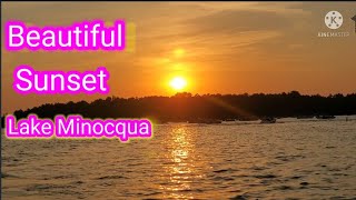 BEAUTIFUL SUNSET LAKE MINOCQUA