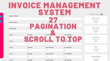 27 HOW TO ADD PAGINATION AND SCROLL TO TOP IN DJANGO - INVOICE MANAGEMENT SYSTEM