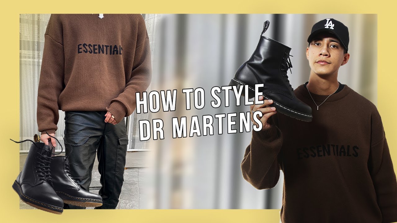 HOW TO STYLE DR MARTENS | MENS STREETWEAR GUIDE - YouTube