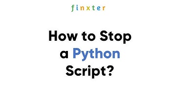 How to Stop a Python Script (Keyboard and Programmatically)