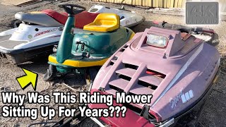 Found This MTD Yard Bug Riding Mower Deserted! Engine Issue? Drive Belts? Deck Issues? Let’s See!!