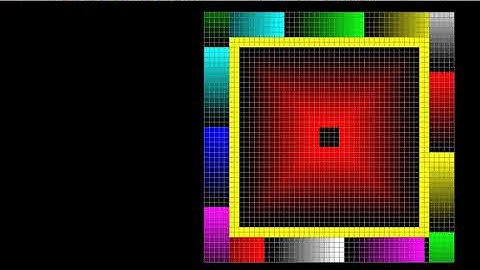 Neon play 50/50 pixel effect