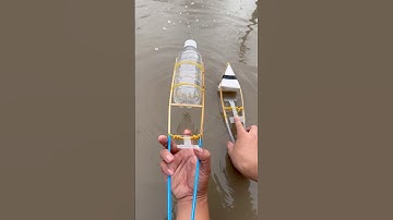 Thử làm ghe bobo Thái bằng chai nhựa và cái kết #shortvideo #trochoituoitho #boat #music