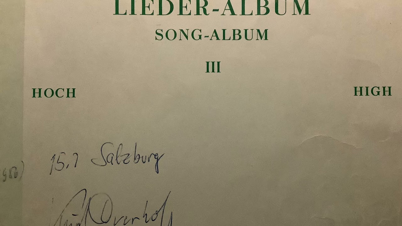 Risto Saarman R Strauss Heimliche Aufforderung Risto Saarman tenori ja Peter Berne piano