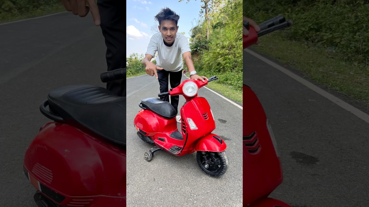 Mini Remote remote RC Vaspa Laal Scooter Unboxing 🥹