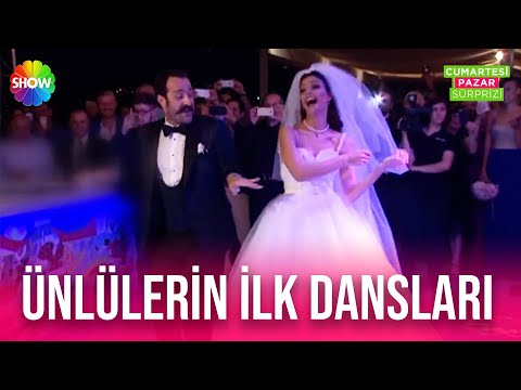 Ünlülerin düğünlerinden ilk dans görüntüleri